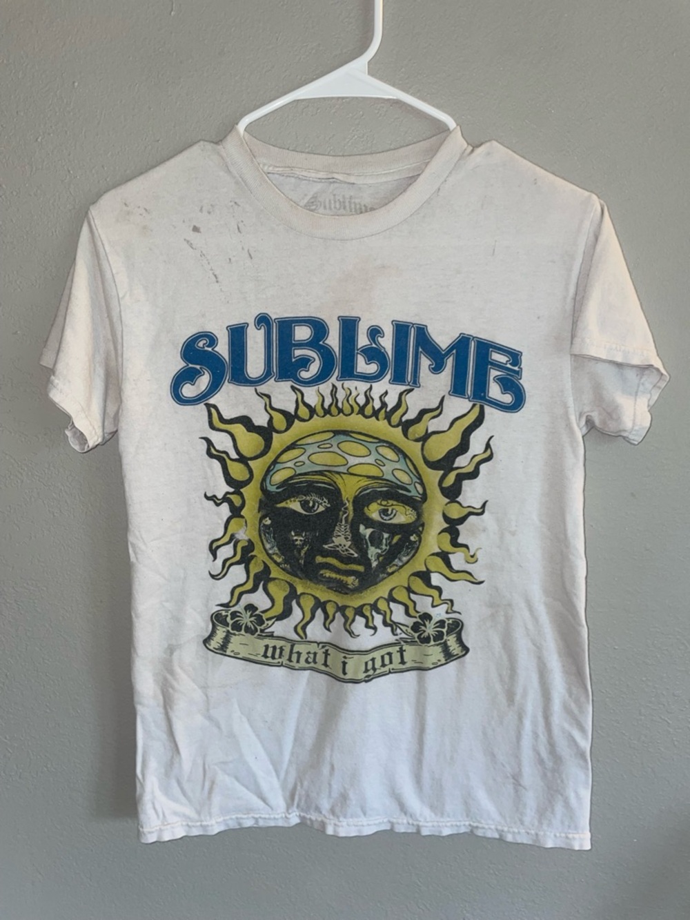 Sublime Band Tee with Yellow Sun Graphic Small